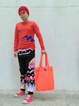 「KTZ（ケイティーゼット）のアイテム」を使った、Panda Ngさん（メンズ・179cm）の冬コーディネート