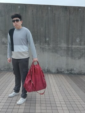 「CERONIAS（セロニアス）のアイテム」を使った、Panda Ngさん（メンズ・179cm）の冬コーディネート