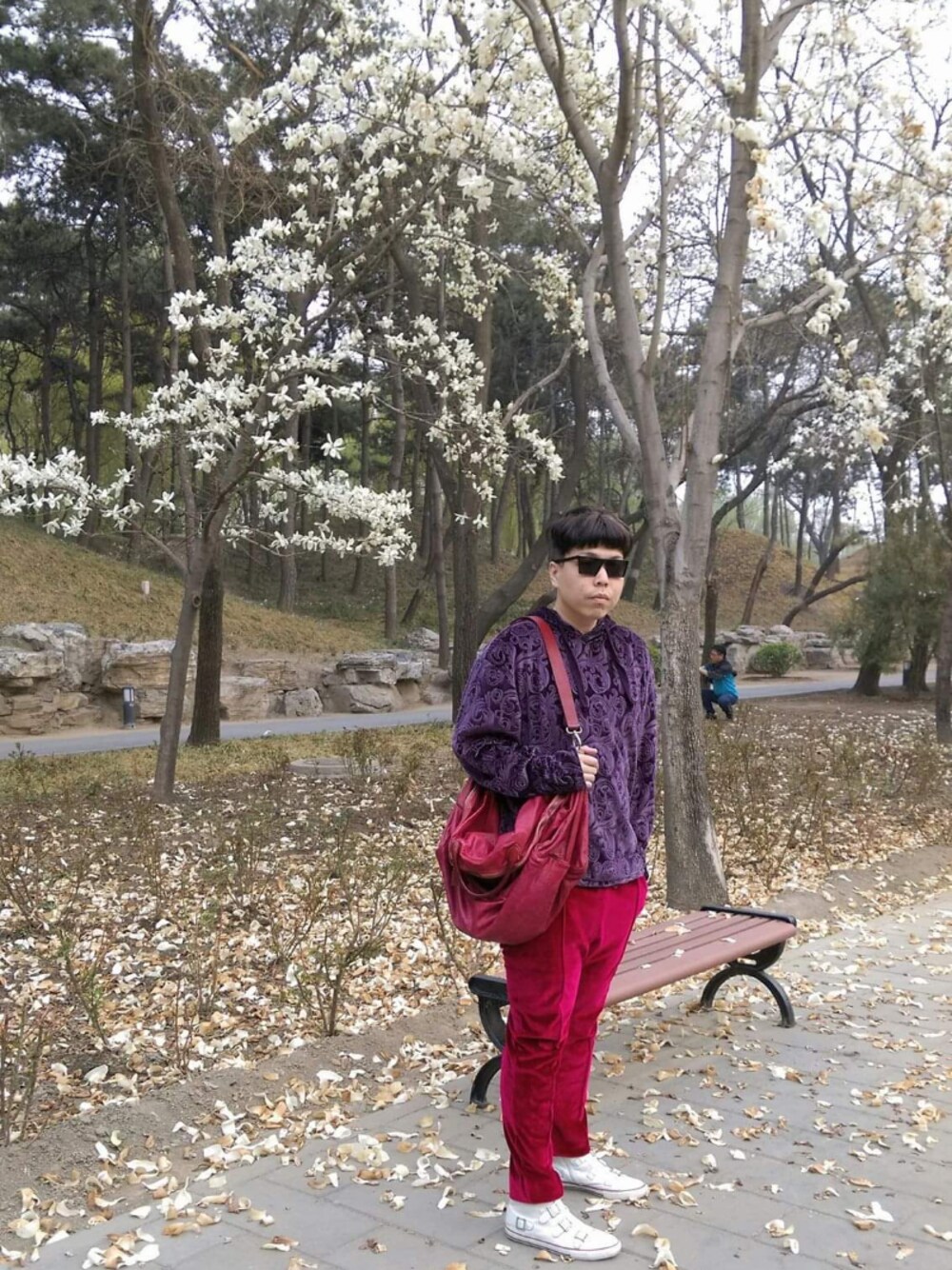 「SUPERのアイテム（サングラス、ブラック系）」を使った、Panda Ngさん（メンズ・179cm）の冬コーディネートの1枚目の写真