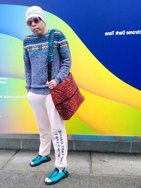 「French Connection  （-）のアイテム」を使った、Panda Ngさん（メンズ・179cm）の春コーディネート