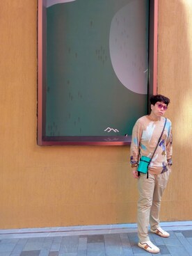 「Macanna（マカナ）のアイテム」を使った、Panda Ngさん（メンズ・179cm）の秋コーディネート