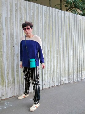 「TOPMAN（トップマン）のアイテム（パンツ）」を使った、Panda Ngさん（メンズ・179cm）の秋コーディネート
