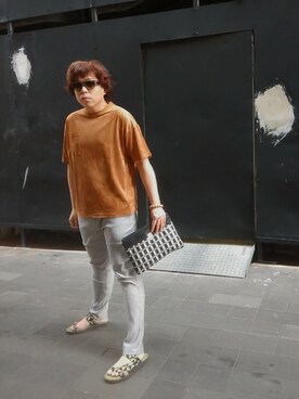 「Macanna（マカナ）のアイテム」を使った、Panda Ngさん（メンズ・180cm）の秋コーディネート