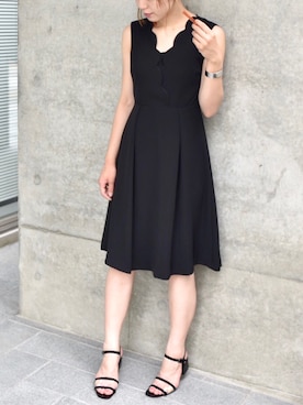 「kaene（カエン）のアイテム（ワンピース）」を使った、kaeneSTAFFさん（レディース・164cm）の夏コーディネート