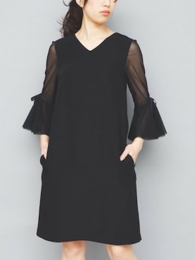 「kaene（カエン）のアイテム（ワンピース）」を使った、kaeneSTAFFさん（レディース・160cm）の冬コーディネート
