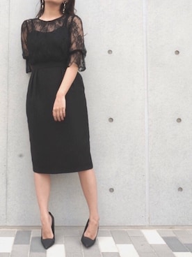 「アイテム（ドレス）」を使った、kaeneSTAFFさん（レディース・155cm）の夏コーディネート