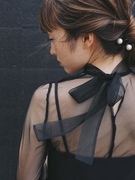 「kaene（カエン）のアイテム」を使った、kaeneSTAFFさん（レディース・155cm）の冬コーディネート