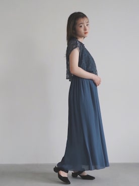 「kaene（カエン）のアイテム」を使った、kaeneSTAFFさん（レディース・153cm）の秋コーディネート