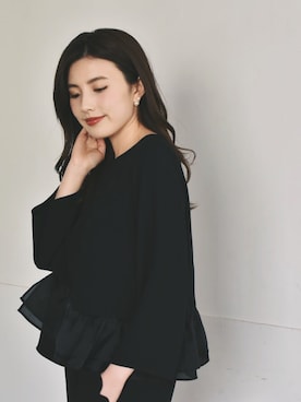 「アイテム（ピアス（片耳用））」を使った、kaeneSTAFFさん（レディース・160cm）の冬コーディネート