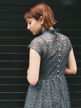 「総レース」｜kaeneSTAFFさん（レディース・162cm）の冬コーディネート