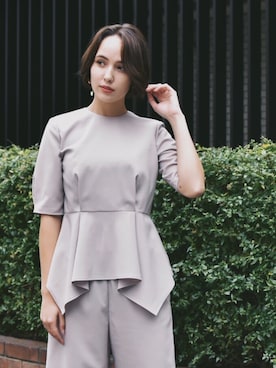「kaene（カエン）のアイテム（シャツ/ブラウス）」を使った、kaeneSTAFFさん（レディース・163cm）の春コーディネート