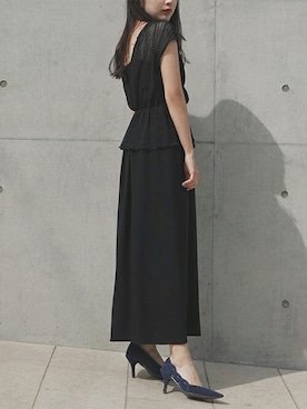 「kaene（カエン）のアイテム」を使った、kaeneSTAFFさん（レディース・155cm）の春コーディネート