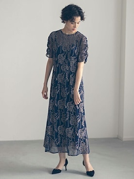 「アイテム（ドレス）」を使った、kaeneSTAFFさん（レディース・170cm）の冬コーディネート