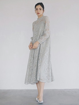 「kaene（カエン）のアイテム（ワンピース）」を使った、kaeneSTAFFさん（レディース・170cm）の冬コーディネート