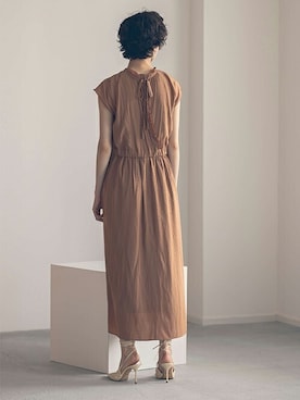 「アイテム（ドレス）」を使った、kaeneSTAFFさん（レディース・170cm）の冬コーディネート