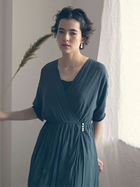 「アイテム（ドレス）」を使った、kaeneSTAFFさん（レディース・170cm）の冬コーディネート