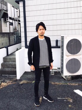 「RESTIR（リステア）のアイテム」を使った、S.Tetsu.TURFさん（メンズ・178cm）の冬コーディネート