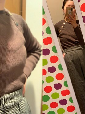 「チドリ柄」｜「アイテム（スニーカー）」を使った、shionmamaさん（レディース・152cm）の春コーディネート