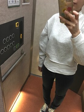 「ハイネックトップス」｜ムムムさん（レディース・160cm）の春コーディネート