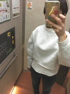 「ハイネックトップス」｜ムムムさん（レディース・160cm）の春コーディネート