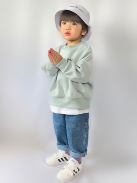 「Mint隊」｜Ｒ兄弟さん（キッズ・90cm）の春コーディネート