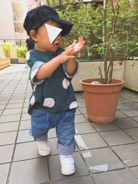「みどり」｜「アイテム（その他）」を使った、oshomaさん（キッズ・80cm）の夏コーディネート
