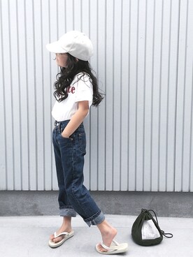「アイテム（ハンドバッグ）」を使った、nanaさん（キッズ・110cm）の夏コーディネート