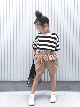 nanaさん（キッズ・110cm）の夏コーディネート