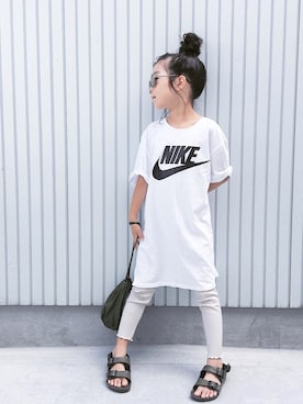 「birkenstock2018ss」｜nanaさん（キッズ・120cm）の夏コーディネート