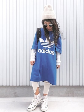 「FITH（フィス）のアイテム（バックパック/リュック）」を使った、nanaさん（キッズ・120cm）の春コーディネート