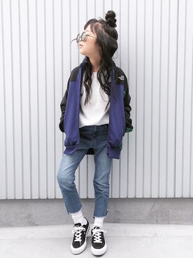 「ワッフル」｜nanaさん（キッズ・120cm）の春コーディネート