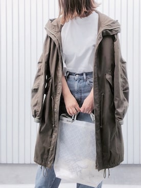 「green（グリーン）のアイテム」を使った、nanaさん（レディース・157cm）の春コーディネート