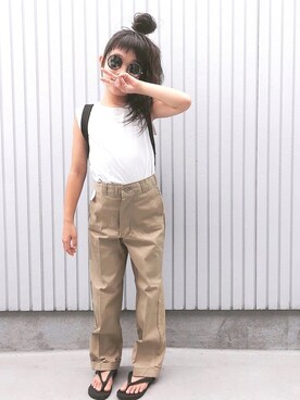 「STATE（ステイト）のアイテム」を使った、nanaさん（キッズ・120cm）の夏コーディネート