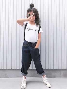 「STATE（ステイト）のアイテム」を使った、nanaさん（キッズ・120cm）の秋コーディネート