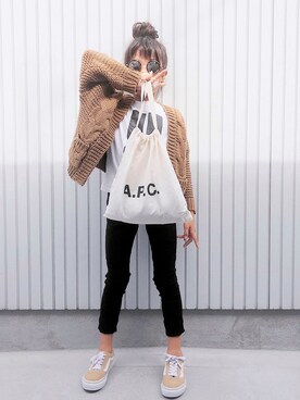 「UNDERCOVER（アンダーカバー）のアイテム」を使った、nanaさん（キッズ・120cm）の秋コーディネート