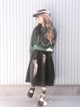 「devirock（デビロック）のアイテム」を使った、nanaさん（キッズ・130cm）の春コーディネート