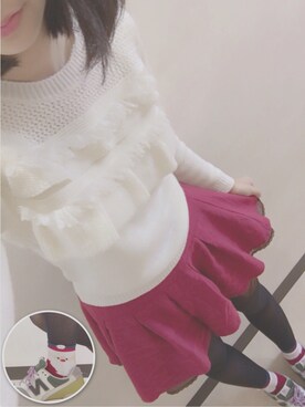 「PRIME PATTERN（プライムパターン）のアイテム」を使った、ぷー子さん（レディース・161cm）の冬コーディネート