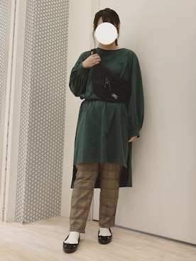 「MEI（メイ）のアイテム」を使った、ちひろさん（レディース・154cm）の秋コーディネート