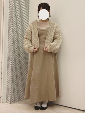 「Green　Parks（グリーンパークス）のアイテム（サロペット/オーバーオール）」を使った、ちひろさん（レディース・154cm）の秋コーディネート
