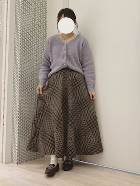 「Green　Parks（グリーンパークス）のアイテム（カーディガン/ボレロ）」を使った、ちひろさん（レディース・154cm）の秋コーディネート