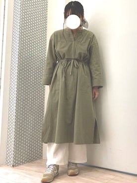 「Green　Parks（グリーンパークス）のアイテム（ワンピース）」を使った、ちひろさん（レディース・154cm）の春コーディネート