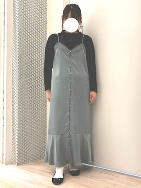 「Petit fleur（プチフルール）のアイテム」を使った、ちひろさん（レディース・154cm）の春コーディネート