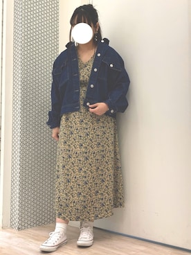 「ELENCARE DUE」｜「アイテム（ワンピース/ドレス）」を使った、ちひろさん（レディース・154cm）の春コーディネート