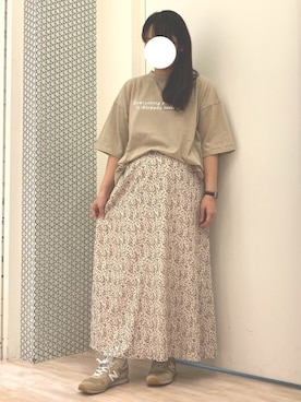 「Sugar spoon（シュガースプーン）のアイテム」を使った、ちひろさん（レディース・154cm）の春コーディネート