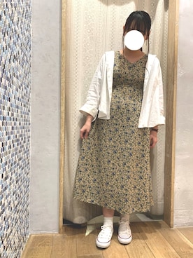 「フレンチリネン」｜ちひろさん（レディース・154cm）の春コーディネート
