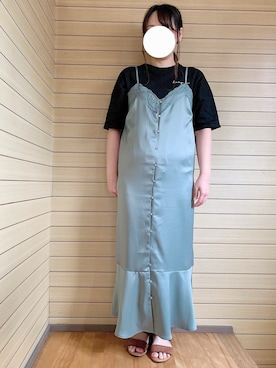 「Petit fleur（プチフルール）のアイテム」を使った、ちひろさん（レディース・154cm）の春コーディネート