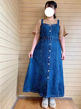 「Sugar spoon（シュガースプーン）のアイテム」を使った、ちひろさん（レディース・154cm）の春コーディネート