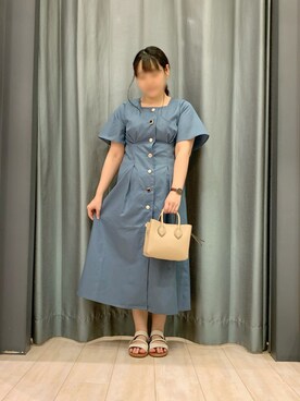 「ELENCARE DUE」｜「アイテム（ワンピース/ドレス）」を使った、ちひろさん（レディース・154cm）の夏コーディネート