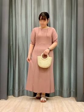 「Sugar spoon（シュガースプーン）のアイテム」を使った、ちひろさん（レディース・154cm）の夏コーディネート