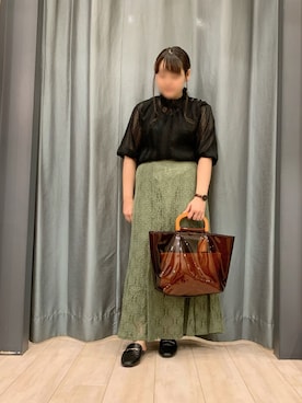 「Petit fleur（プチフルール）のアイテム」を使った、ちひろさん（レディース・154cm）の夏コーディネート